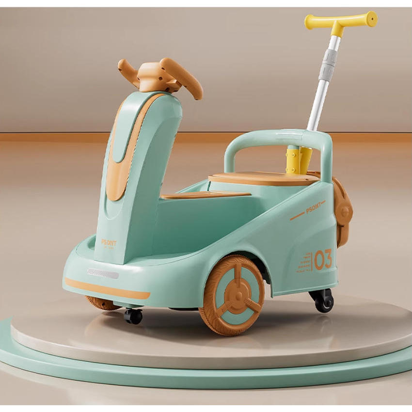 Poignée de poussée verte 12V 4.5A à double entraînement