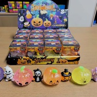 Boîte mystère Halloween Citrouille Fantôme Jouet anti-stress Squishy à rebond lent, Fidget, Cadeau de fête, Vente en gros usine