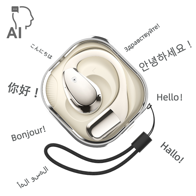 Two-Way Language Translator Headphones Real Time AI Wireless Headphones Office Travel Language Translator Earbuds