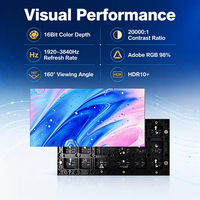 Module d'affichage LED intérieur Unilumin P1.53 320x160mm, écran mural LED publicitaire commercial avec Adobe RGB 98% et HDR 1000:1