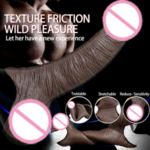 Condón para Agrandamiento del Pene Masculino con Silicona Líquida 100% Impermeable, Engrosado y Desensibilizante, Juguete Sexual Retardante - Product Image 2