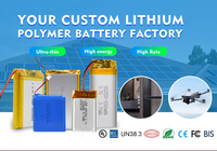 Kleine Größe 401230 120mAh 3,7V Lipo-Akku mit PCB für GPS-Tracker Kleine Geräte Spielzeug 3,7V Weicher Polymer-Akku
