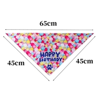 TengYiMan Bandana Personnalisé Imprimé pour Chat – Accessoire Confortable Joyeux Anniversaire pour Chats Toutes Saisons en Polyester