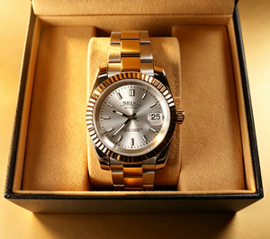 Newly Arrived Rose Gold White <b>Automatic</b> Nh35 Movement Stainless Steel Luminous Mechanical <b>Chronograph</b> Watch - Product Image 1
