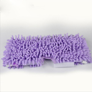 Funda de Repuesto para Mopa a Vapor de Chenilla, Color Morado, Rectangular, Lavable, Accesorio de Limpieza para el Hogar - Product Image 5