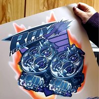 Film de transfert thermique Baiyin A3 A4 pour impression textile, transferts DTF personnalisés pour t-shirts