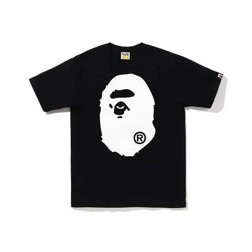 2022 nova moda alta qualidade camisa clássica frente e verso macaco cabeça impresso t-shirt para homens com tamanho asiático camisa preta