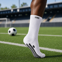 Chaussettes de football personnalisées en coton respirant, antidérapantes, absorbant la transpiration, haute performance, pour l'entraînement et les sports de plein air
