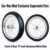 Ensemble de roues avant/arrière en fibre de carbone Qiulong Surron Light Bee LX S pour moto électrique tout-terrain modifiée