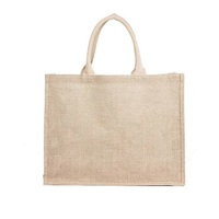 Sac à main unisexe léger en jute 100 % écologique, imprimé, tendance, très demandé, pour filles, idéal pour le shopping, les voyages et les sorties décontractées
