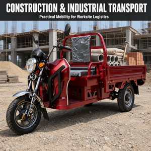 Tricycle cargo électrique multi-usage durable avec batterie lithium 20.8Ah, suspension intégrale, pour petites entreprises C - Product Image 4