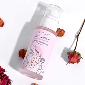 Meilleures ventes de produits de soins de la peau 2023 Sérum de contrôle de l'huile pour le visage Rose musquée Huile légère pour le visage Huile hydratante blanchissante