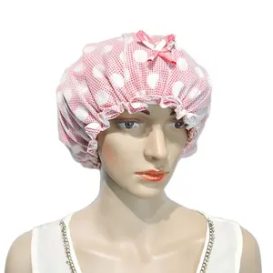 Bonnet de douche en gaze imperméable 100% coton, bonnet de bain