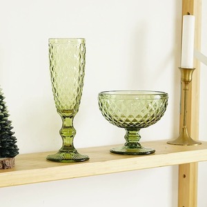Verre à vin rouge en cristal vintage transparent de haute qualité, épaissi, couleur européenne, relief, 240 ml/300 ml - Product Image 3
