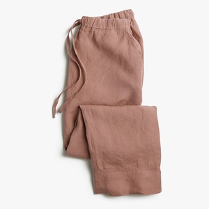 Ropa de Lino al por Mayor, Conjunto de Pantalones de Lino y Algodón para Mujer, Estilo Casual de Verano, con Logotipo Personalizado - Product Image 2