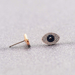 Boucles <span class=keywords><strong>d</strong></span>'oreilles œil du diable pour femme, œil du diable <span class=keywords><strong>bleu</strong></span>, haute couture, haute qualité - Product Image 3