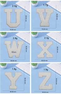 Bán Buôn Sẵn Sàng Để Tàu Thân Thiện Với Môi Chenille Các Bản Vá Lỗi Biểu Tượng Màu Trắng Thư Thêu Sắt Trên Kỹ Thuật Sequins Cho Hat Trang Trí Nội Thất - Product Image 5