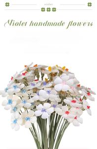 Bouquet de fleurs de violette séchées naturelles, Matériel artisanal floral DIY, Fleurs séchées multicolores pour arrangements floraux DIY - Product Image 3