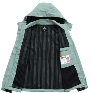 Chaqueta Impermeable con Capucha para Mujer Moerdeng, Cortavientos Ligero de Softshell para Senderismo y Actividades al Aire Libre - Product Image 2