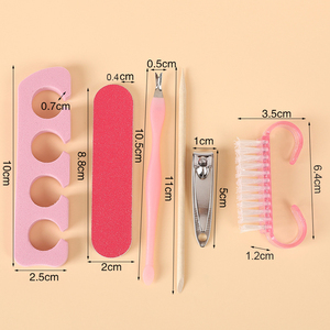 <span class=keywords><strong>Kit</strong></span> <span class=keywords><strong>de</strong></span> <span class=keywords><strong>manucure</strong></span> 6 pièces avec lime à ongles, blocs <span class=keywords><strong>de</strong></span> ponçage et polissage, brosse anti-poussière et éponge pour usage <span class=keywords><strong>professionnel</strong></span> et domestique - Product Image 6