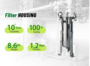 用于工艺水和化学系统的单袋式不锈钢液体过滤器外壳 - Product Image 3