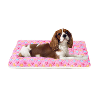 Tapis de luxe personnalisé en flanelle unie, moderne et lavable pour cage à chien, idéal pour les voyages, le camping, les canapés et les lits – Vente directe usine