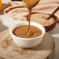 Fourniture OEM Pâte de sésame rôtie Tahini Beurre moulu Sauce crémeuse pour la cuisson Salade Restauration Hotpot Export