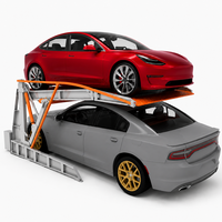 Lève-voiture inclinable hydraulique pour gain de place, idéal pour les garages souterrains étroits
