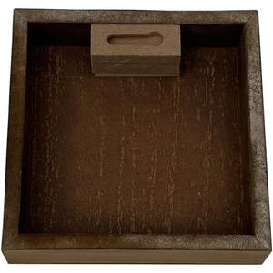 Parisloft Love Wooden Box Sign 5.88 x 5.88 Inches Vintage Decor for Valentine Wedding <b>Gift</b> Modern Craft Wall Art - Product Image 5