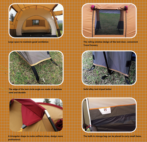 <span class=keywords><strong>Tente</strong></span> de Camping en plein air pour enfants <span class=keywords><strong>et</strong></span> famille, <span class=keywords><strong>tente</strong></span> <span class=keywords><strong>Tunnel</strong></span> étanche, <span class=keywords><strong>tente</strong></span> quatre saisons - Product Image 2
