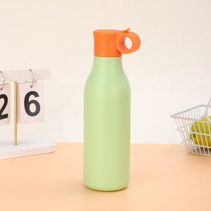 High-Looking Modern Design 304 Stainless Steel Thermos <b>Cup</b> Portable Vacuum Beer Cola Outdoor Sports Drink Bottle <b>Straw</b> Wholesale - Product Image 6