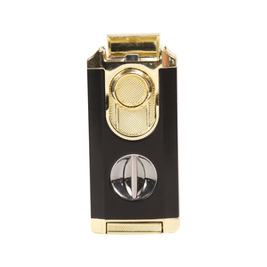 Futeng Chất Lượng Cao Sang Trọng Nhẹ Hơn Với Máy Cắt Tinh Tế Hộp Quà Tặng Ba Ngọn Lửa Cigar Nhẹ Hơn Cho Hút Phụ Kiện - Product Image 1