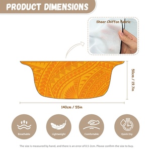 Paréos personnalisés en gros, Sarongs de <span class=keywords><strong>plage</strong></span> hawaïens imprimés sur demande, Sarongs Lavalava hawaïens, Vente directe usine, Sarongs par sublimation - Product Image 5