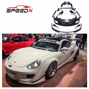 Per <span class=keywords><strong>Porsche</strong></span> 987 987.2 Cayman Boxster Upgrade RB Wide Body Kit paraurti anteriore posteriore parafango gonna laterale Spoiler - Product Image 1