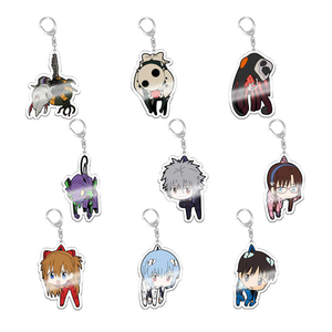 Llavero de acrílico de Anime Eva New Century Evangelion <span class=keywords><strong>Ikari</strong></span> <span class=keywords><strong>Shinji</strong></span> Asuka, accesorio colgante para cosplay - Product Image 1