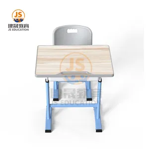 Muebles modernos para estudiantes de primaria, escritorio y silla de altura ajustada