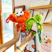 Nouveau Pendentif de la Série Océan Cartoon : Pieuvre, Homard Parfumé et Tortue Marine – Figurine de Bureau et Pendentif pour Sac d'École