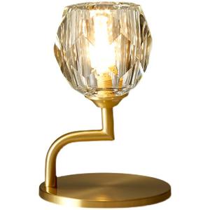 Lampe de chevet de chambre à coucher en fer nordique, lampe de bureau moderne de luxe à LED avec lumière d'ambiance, intensité réglable pour salon, bureau - Product Image 5