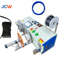 Dispositif de rembobinage de fil électrique intelligent JCW-WB05, très vendu, sur table, machine automatique de mesure, de coupe, de rembobinage et de nouage de câbles