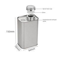 Boîtes en métal personnalisées avec impression, hermétiques, mates, pour thé/chocolat/biscuits, emballage de boîtes en métal pour café, conteneur en métal avec couvercle