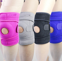 Genouillère ajustable en néoprène à rotule ouverte avec double stabilisateur pour la récupération des lésions du ménisque et du ligament croisé antérieur, confort optimal