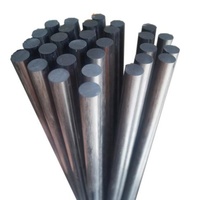 Canne à pêche télescopique carrée en fibre de carbone mate, manche en fibre de carbone pultrudée flexible, tige de canne à pêche solide en fibre de carbone