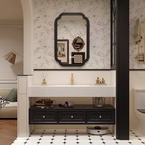 Mueble de baño de lujo ligero, montado en la pared, con amplio espacio de almacenamiento en cajones para guardar cosméticos de baño - Product Image 5