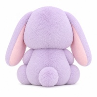 Jouets en peluche lapin Kawaii à faible MOQ, récompenses pour machines à griffes, animaux en peluche doux en tissu de coton avec rembourrage en coton PP, réponse rapide