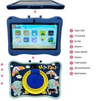 Tablet Infantil Capacitiva de 7 Pulgadas y 1080P con MTK, Duradera, Portátil, 32 GB, para Juegos, Control Parental, Juguetes Educativos, Regalo para el Día del Niño, Usada