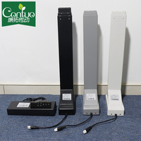 Colonnes de levage électriques 4 en 1, 12V 24V DC, à 3 étages télescopiques, pour pieds de table réglables en hauteur