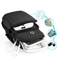 Sac de Bras pour Téléphone Portable de Sport en Néoprène Imperméable pour Course à Pied en Extérieur