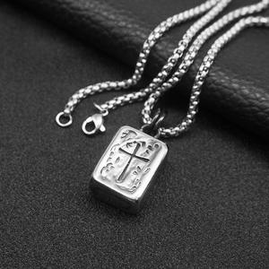 Hip Hop Cruz Religiosa Pvd Anti no deslustre Acero Inoxidable Colgante Impermeable Joyería de Moda Collares para Hombres Hombre al por mayor - Product Image 3