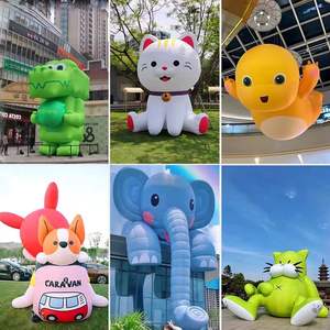 ユニークなデザイン高品質大座っている漫画人形広告インフレータブル商業プロモーションホリデーイベント防水 - Product Image 3