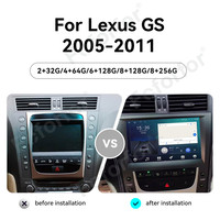 Foforfor 9 pouces Android 13 autoradio GPS Navigation lecteur DVD stéréo multimédia système Audio pour Lexus GS 2005-2011